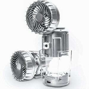 6 in 1 Portable Outdoor LED Camping Lantern With Fan